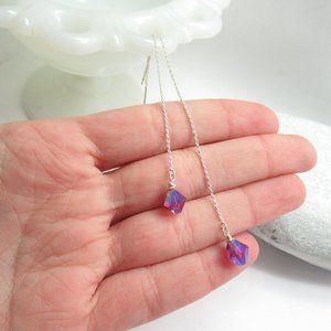 Swarovski Crystal threader earrings